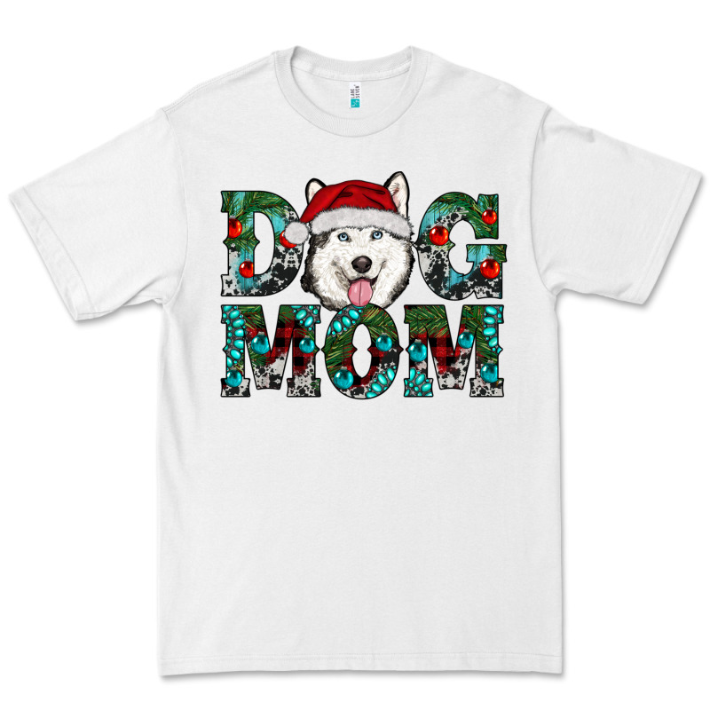 Christmas Dog Mom Husky Premium Tee by RanaPortraitStore | Teevron
