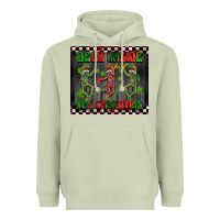 Matcha dead inside but it's Christmas dancing skeletons Heavyweight Hoodie - BarkalooDesign