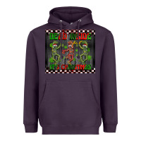 Plum dead inside but it's Christmas dancing skeletons Heavyweight Hoodie - BarkalooDesign