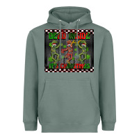 Sage dead inside but it's Christmas dancing skeletons Heavyweight Hoodie - BarkalooDesign