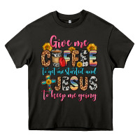 Asphalt give me coffee to get me started and jesus to keep Heavy Core Tee - Zillion Design Studio