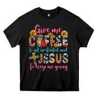 Black give me coffee to get me started and jesus to keep Heavy Core Tee - Zillion Design Studio