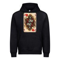 Black King Of Hearts Cowboy Urban Hoodie - HowdyJamesFarm