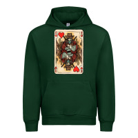 Forest Green King Of Hearts Cowboy Urban Hoodie - HowdyJamesFarm