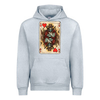 Heather Grey King Of Hearts Cowboy Urban Hoodie - HowdyJamesFarm