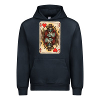 Navy King Of Hearts Cowboy Urban Hoodie - HowdyJamesFarm