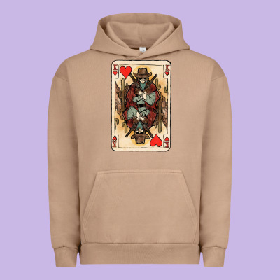 King Of Hearts Cowboy Urban Hoodie Designed By Howdyjamesfarm