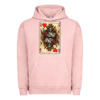 Pigment Salmon King Of Hearts Cowboy Urban Hoodie - HowdyJamesFarm