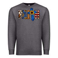 Charcoal Heather faith  th of july cross Premium Sweatshirt - Jasminsmagicworld