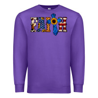 Purple faith  th of july cross Premium Sweatshirt - Jasminsmagicworld