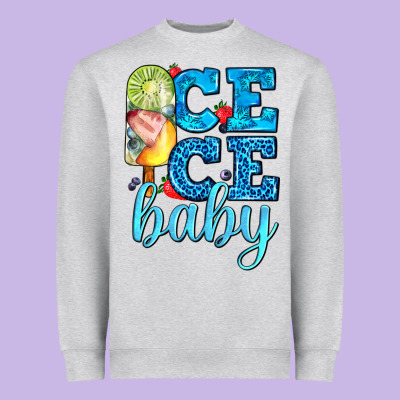 Ice Ice Baby With Popsicle Heavyweight Sweatshirt Designed By Adodesignshop