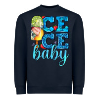 Navy ice ice baby with popsicle Heavyweight Sweatshirt - AdoDesignShop
