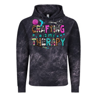 Cloud Black crafting is my therapy Vintage Hoodie - AdoDesignShop