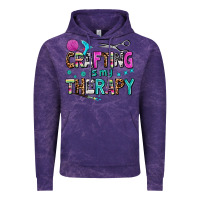 Cloud Purple crafting is my therapy Vintage Hoodie - AdoDesignShop
