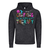 Vintage Black crafting is my therapy Vintage Hoodie - AdoDesignShop