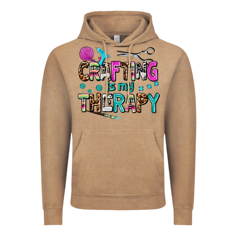 Crafting Is My Therapy Vintage Hoodie by AdoDesignShop | Teevron