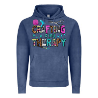 Vintage Denim crafting is my therapy Vintage Hoodie - AdoDesignShop