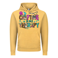 Vintage Mustard crafting is my therapy Vintage Hoodie - AdoDesignShop