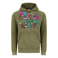 Vintage Olive crafting is my therapy Vintage Hoodie - AdoDesignShop