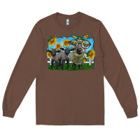 Chestnut cute hempshire sheep family Long Sleeve Tee - LillyAllenDesigns