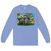 Colony Blue cute hempshire sheep family Long Sleeve Tee - LillyAllenDesigns