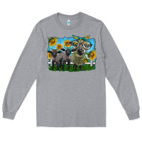 Heather Grey cute hempshire sheep family Long Sleeve Tee - LillyAllenDesigns