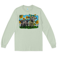 Matcha cute hempshire sheep family Long Sleeve Tee - LillyAllenDesigns