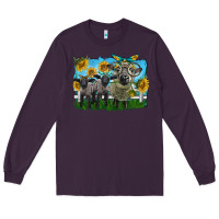 Plum cute hempshire sheep family Long Sleeve Tee - LillyAllenDesigns