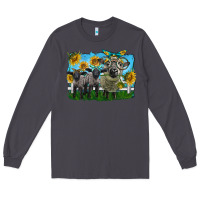 Smoke cute hempshire sheep family Long Sleeve Tee - LillyAllenDesigns