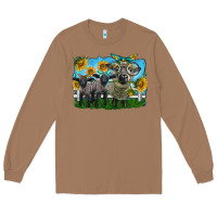 Toasted Coconut cute hempshire sheep family Long Sleeve Tee - LillyAllenDesigns