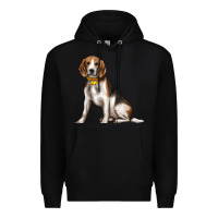 Black beagle with overflow Premium Hoodie - texasbilliewilder