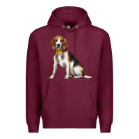 Burgundy beagle with overflow Premium Hoodie - texasbilliewilder