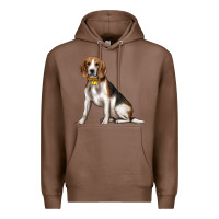 Chestnut beagle with overflow Premium Hoodie - texasbilliewilder