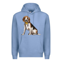 Colony Blue beagle with overflow Premium Hoodie - texasbilliewilder