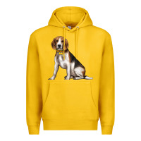 Lemon beagle with overflow Premium Hoodie - texasbilliewilder