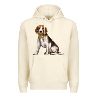 Sandshell beagle with overflow Premium Hoodie - texasbilliewilder