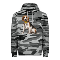 Slate Camo beagle with overflow Premium Hoodie - texasbilliewilder