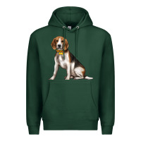 Sports Green beagle with overflow Premium Hoodie - texasbilliewilder