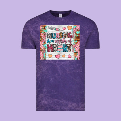 Nursing Is A Work Of Heart Tumbler Vintage Tee Designed By Bundleandbundleshop