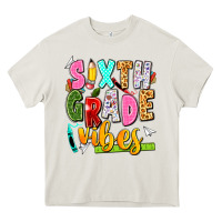 Cream sixth grade vibes Heavy Core Tee - texasbilliewilder