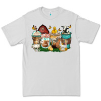 Dove Grey farm animals coffee cups Premium Tee - Zillion Design Studio