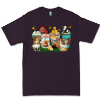 Plum farm animals coffee cups Premium Tee - Zillion Design Studio