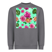 Floral Background Heavyweight Sweatshirt | Teevron
