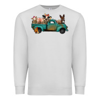 Dove Grey farm animals truck Premium Sweatshirt - Jasminsmagicworld