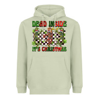 Matcha dead inside but it's christmas dancing skeletons Heavyweight Hoodie - BarkalooDesign