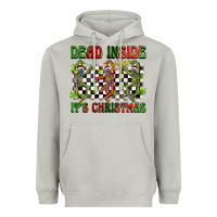 Moon Dust dead inside but it's christmas dancing skeletons Heavyweight Hoodie - BarkalooDesign