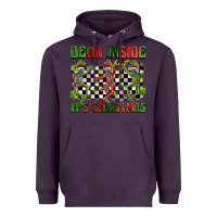 Plum dead inside but it's christmas dancing skeletons Heavyweight Hoodie - BarkalooDesign