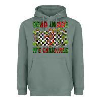 Sage dead inside but it's christmas dancing skeletons Heavyweight Hoodie - BarkalooDesign