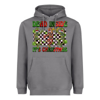 Storm dead inside but it's christmas dancing skeletons Heavyweight Hoodie - BarkalooDesign