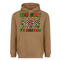 Toasted Coconut dead inside but it's christmas dancing skeletons Heavyweight Hoodie - BarkalooDesign